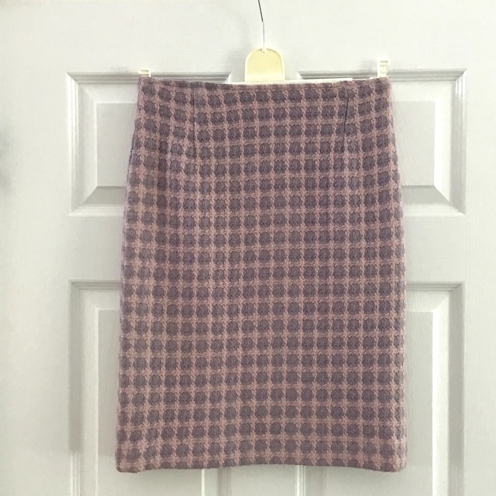 Mac & Jac tweed textured light pink and lilac pencil skirt size 6 (S)